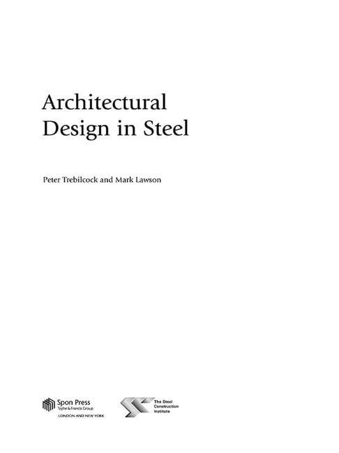 Architectural Design in Steel - Taylor & Francis Book
