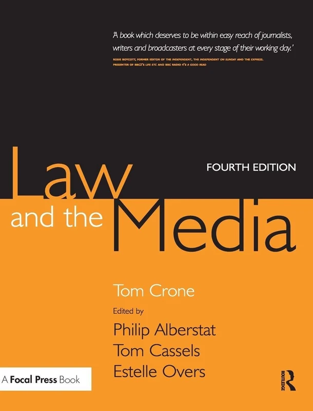 Routledge Law and the Media - Essential Legal Reference Text