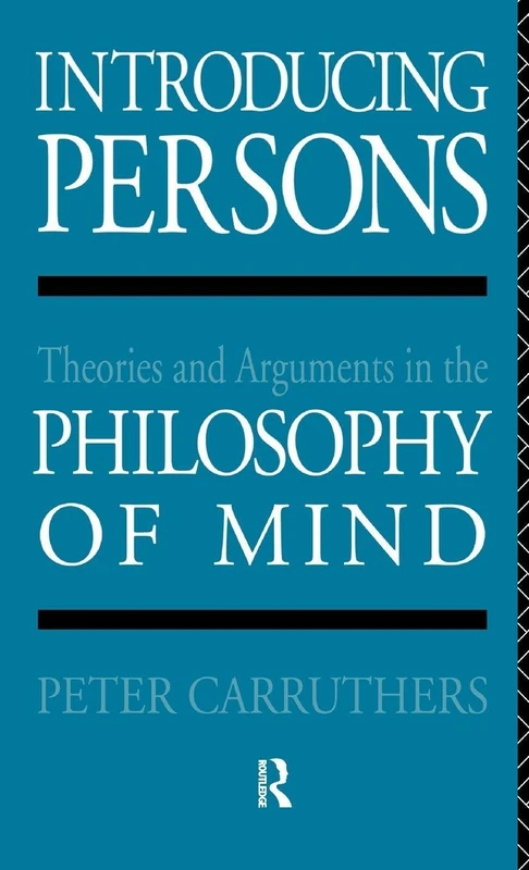 Routledge Introducing Persons - Philosophy of the Mind Book