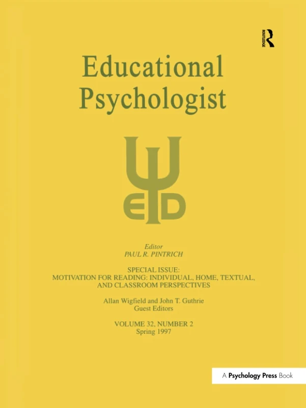 Routledge Motivation for Reading - Educational Psychologist