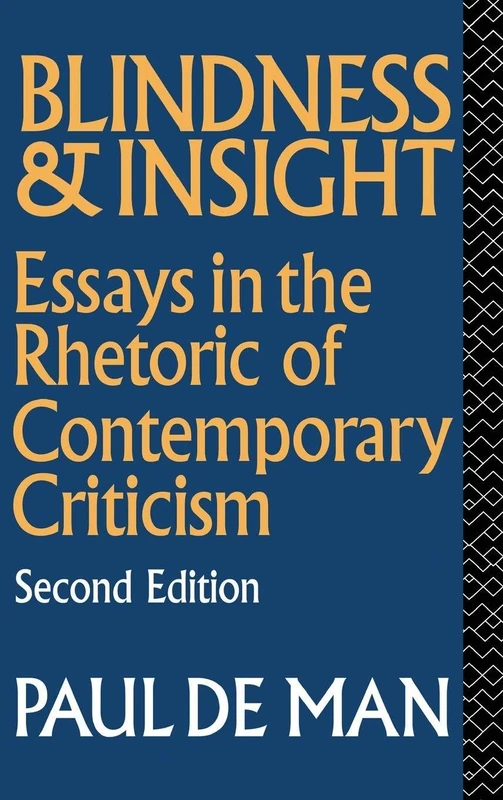 Blindness and Insight: Essays in the Rhetoric of Contemporary Criticism - Image 1