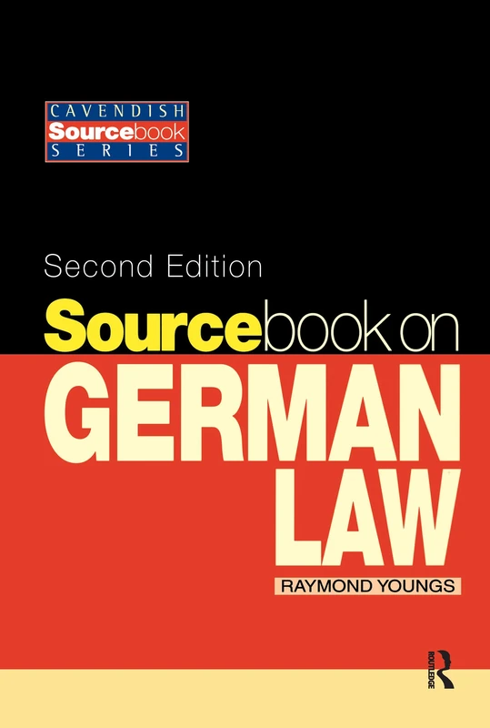 Sourcebook on German Law (Cavendish Sourcebook) - Image 1