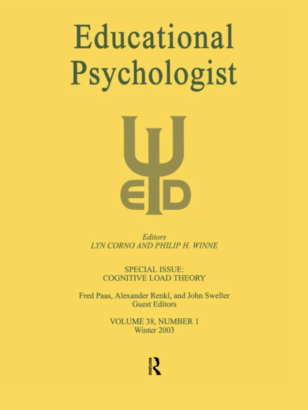 Cognitive Load Theory: A Special Issue of educational Psychologist: 38