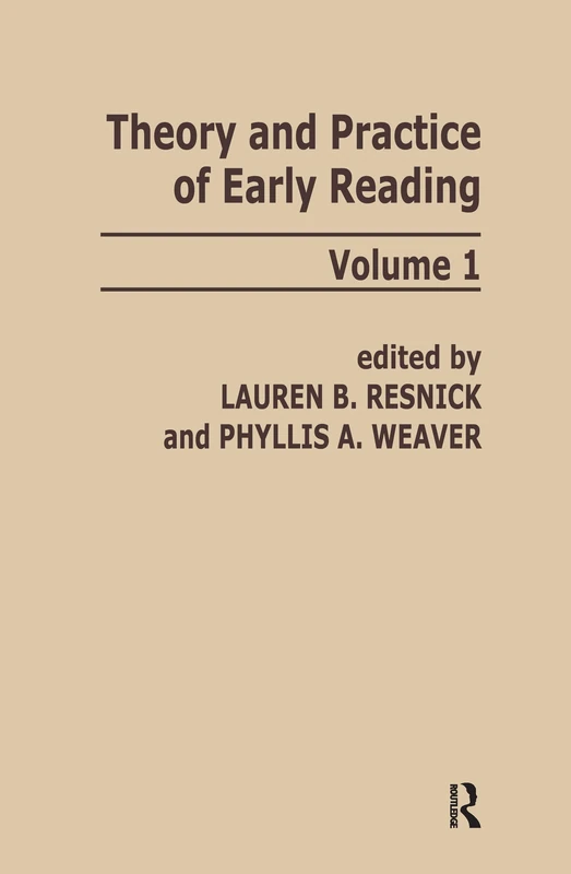 Routledge Theory and Practice of Early Reading: Volume 1