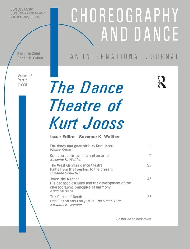 Routledge - The Dance Theatre of Kurt Jooss: International Journal 3 - Image 1