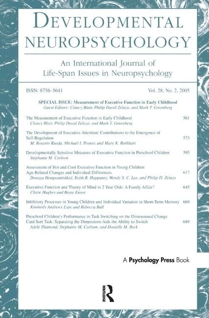 Measurement of Executive Function in Early Childhood: A Special Issue of Developmental Neuropsychology (500 Tips) - Image 1