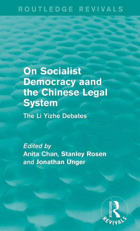 Routledge On Socialist Democracy and the Chinese Legal System