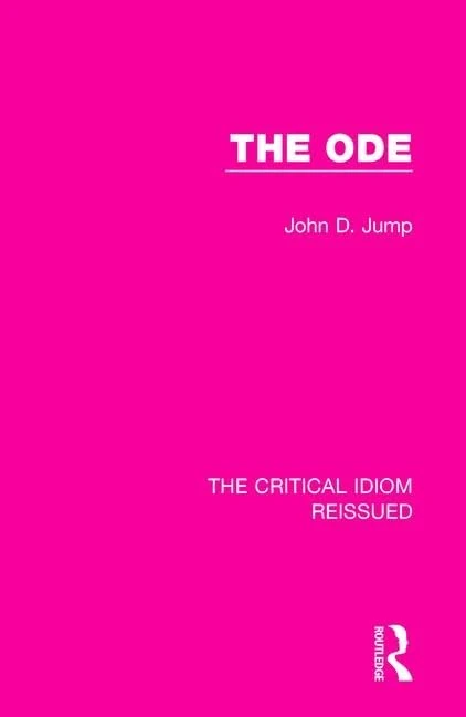 The Ode: 29 (The Critical Idiom Reissued) - Image 1