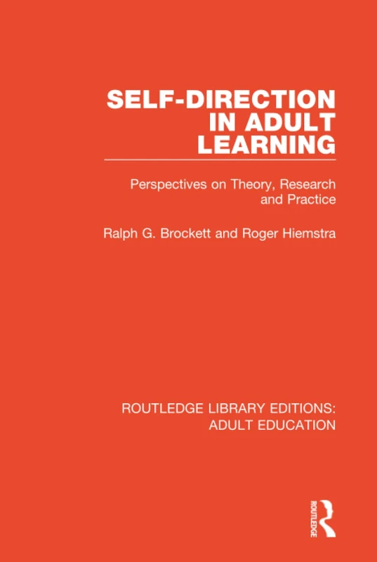 Routledge Self-direction in Adult Learning - Education Book