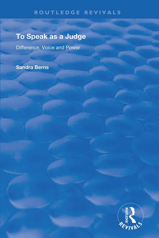 To Speak as a Judge: Difference, Voice and Power (Routledge Revivals) - Image 1
