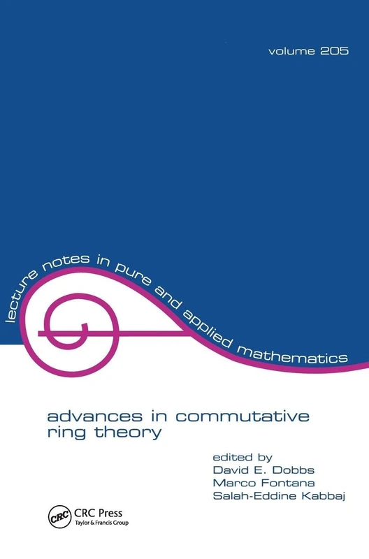 CRC Press - Advances in Commutative Ring Theory Book
