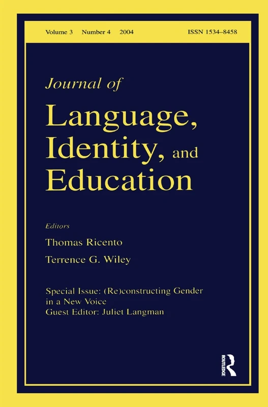 (Re)constructing Gender in a New Voice: A Special Issue of the Journal of Language, Identity, and Education - Image 1