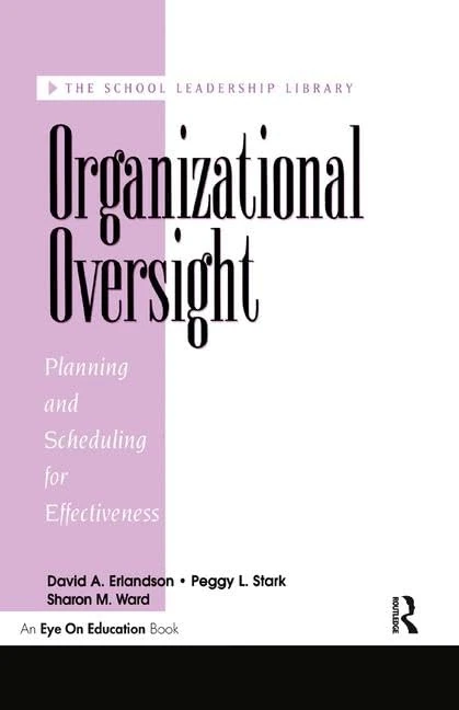 Organizational Oversight: Planning and Scheduling for Effectiveness - Image 1
