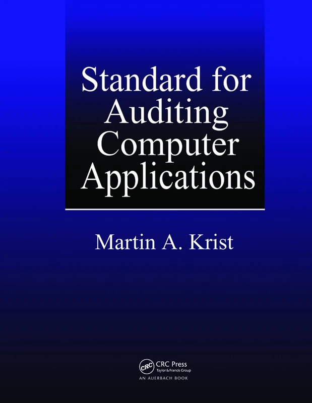 CRC Press - Standard for Auditing Computer Applications