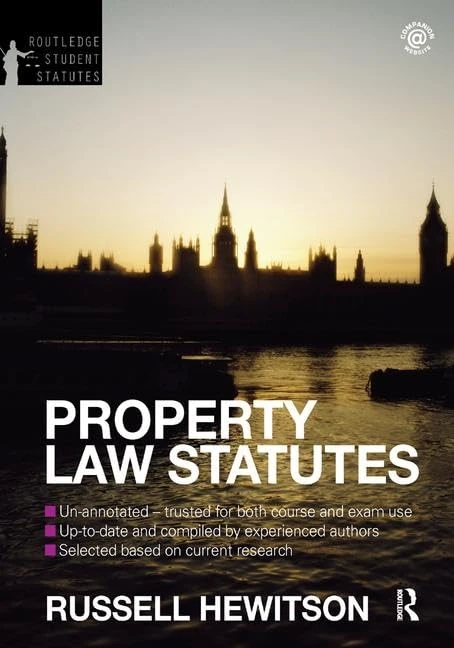 Property Law Statutes 2012-2013 (Routledge Student Statutes)