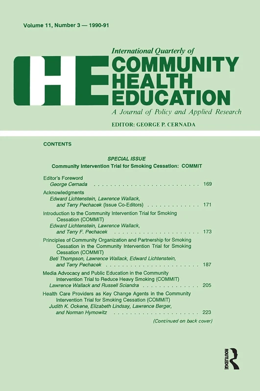 Community Intervention Trial for Smoking Cessation: Commit - Image 1
