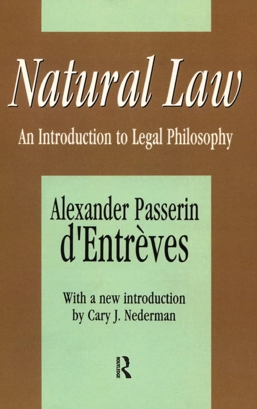 Natural Law: An Introduction to Legal Philosophy