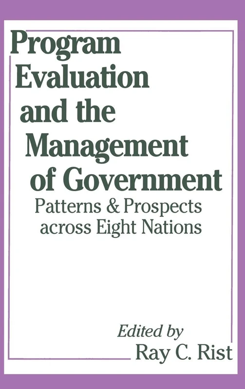 Routledge Program Evaluation and Management of Government Book