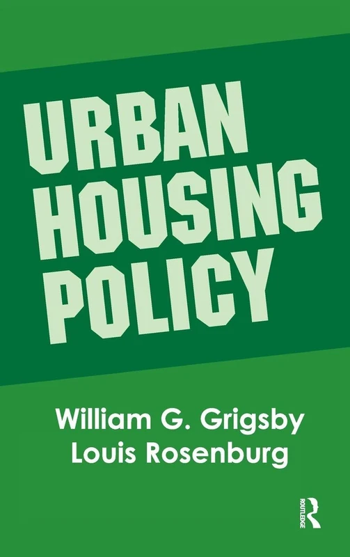 Routledge Urban Housing Policy - Architecture and Planning Book
