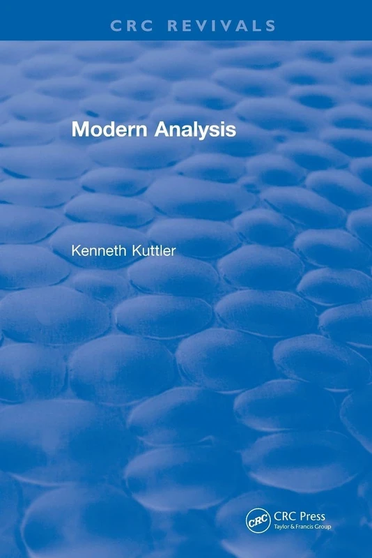 Modern Analysis (1997) (CRC Press Revivals)