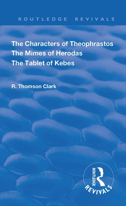 Routledge The Characters of Theophrastos and Mimes of Herodas - Image 1