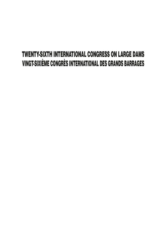 CRC Press 26th International Congress on Large Dams Proceedings