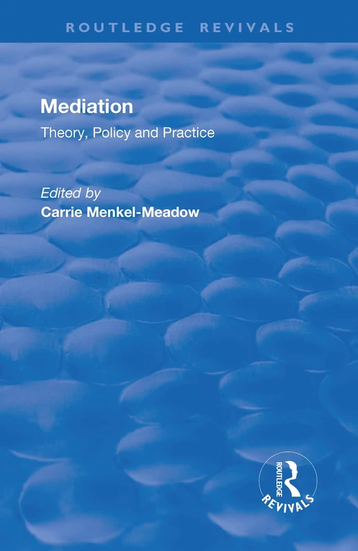 Mediation: Theory, Policy and Practice (Routledge Revivals)