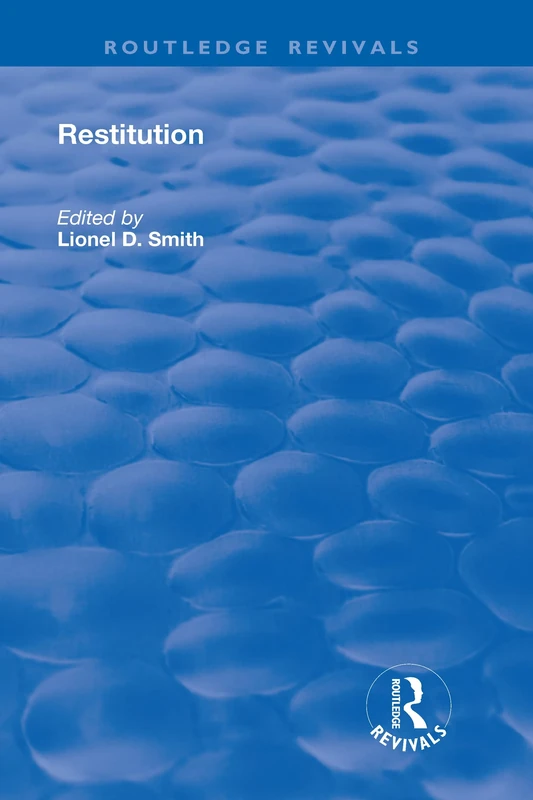 Restitution (Routledge Revivals)