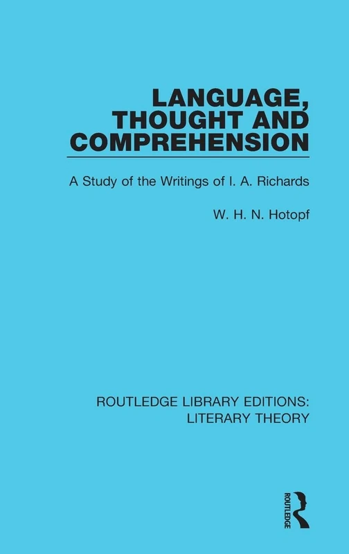 Routledge Language, Thought and Comprehension - I. A. Richards - Image 1