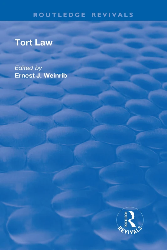 Tort Law (Routledge Revivals)