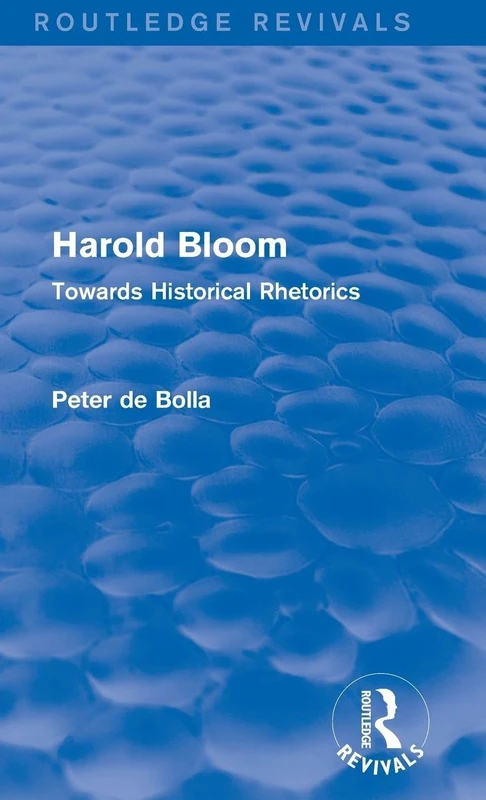 Routledge Towards Historical Rhetorics - Harold Bloom - Image 1