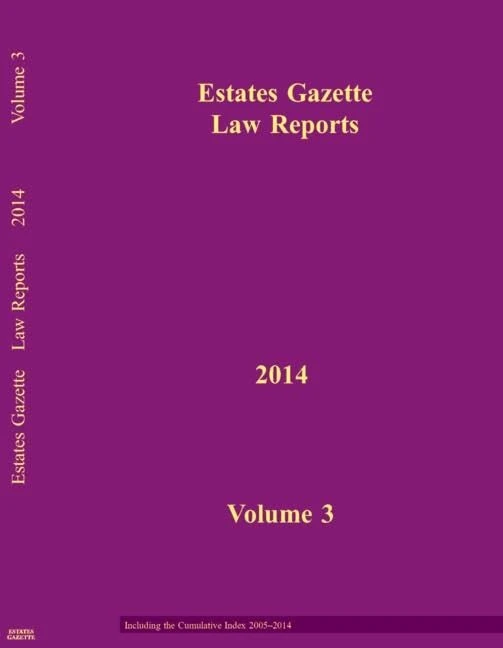 EGLR 2014 V3 (Estates Gazette Law Reports)