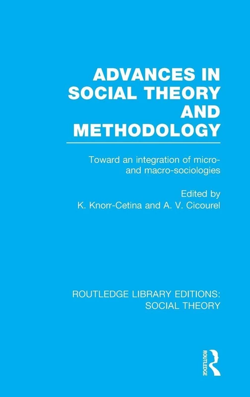 Routledge Advances in Social Theory and Methodology Book