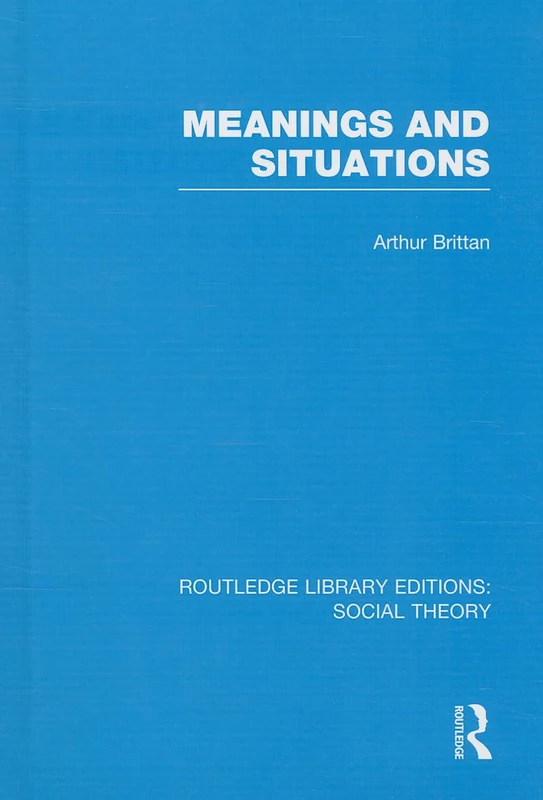 Meanings and Situations (RLE Social Theory): 45 (Routledge Library Editions: Social Theory)