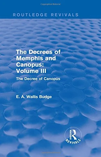 Routledge The Decrees of Memphis and Canopus Vol. III - History - Image 1