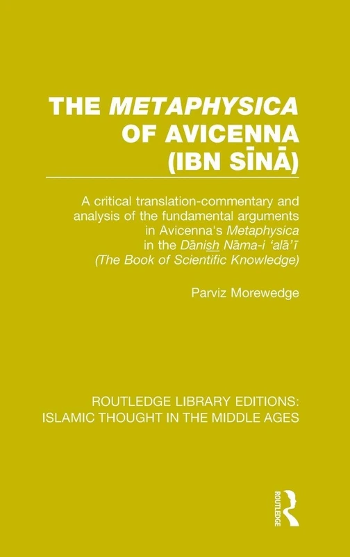 The 'Metaphysica' of Avicenna (ibn Sīnā)