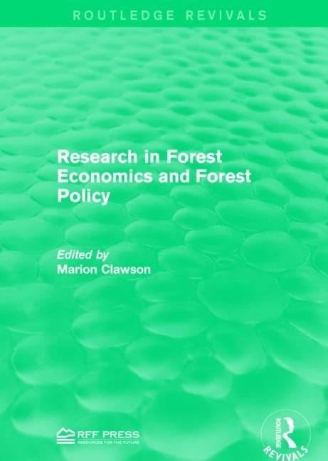 Research in Forest Economics and Forest Policy (Routledge Revivals)
