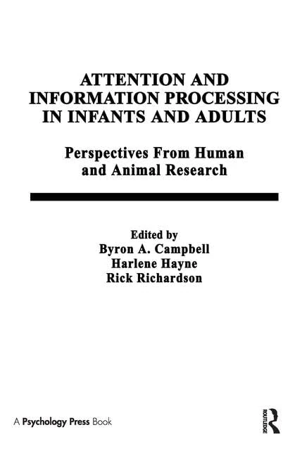 Attention and information Processing in infants and Adults: Perspectives From Human and Animal Research