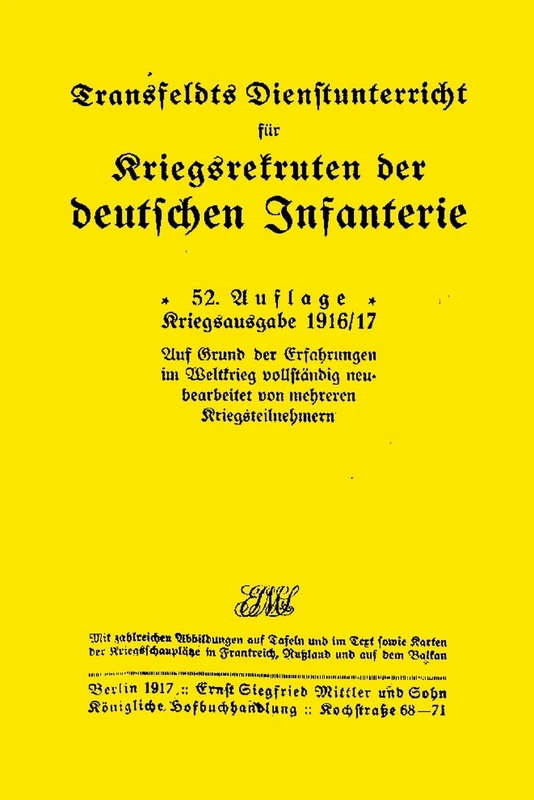 Transfeldt's Infantry Service Instruction