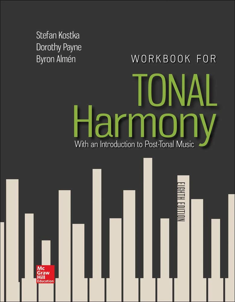Workbook for Tonal Harmony: With an Introduction to Post-tonal Music (B&B MUSIC)