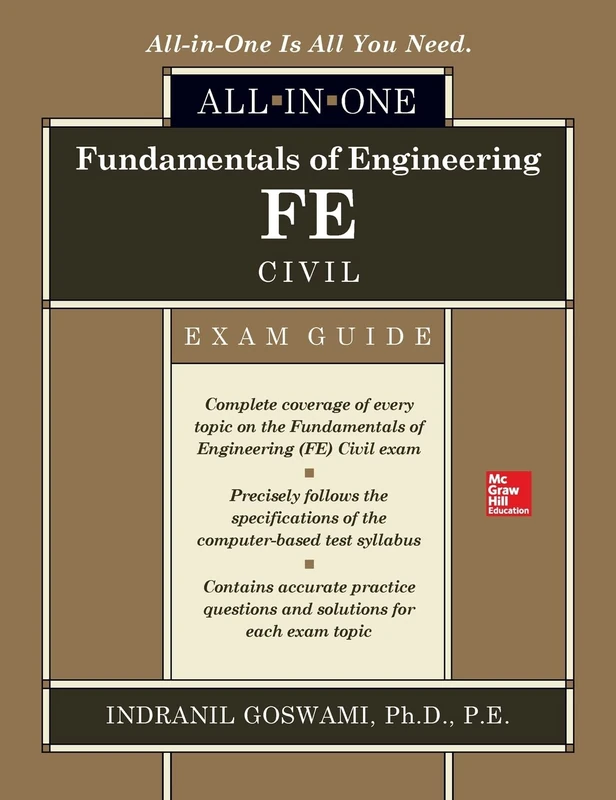 McGraw-Hill FE Civil All-in-One Exam Guide Study Resource - Image 1
