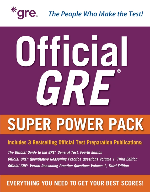 Official GRE Super Power Pack, Third Edition: Official GRE® Verbal Reasoning Practice Questions, Volume 1, Third Edition / Official GRE® ... Guide to the GRE General Test, 4th Edition
