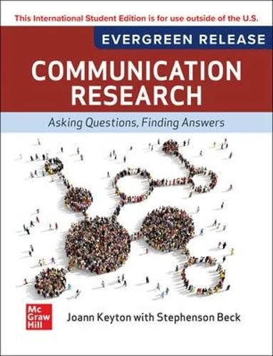 Communication Research: Asking Questions, Finding Answers: 2026 Release ISE