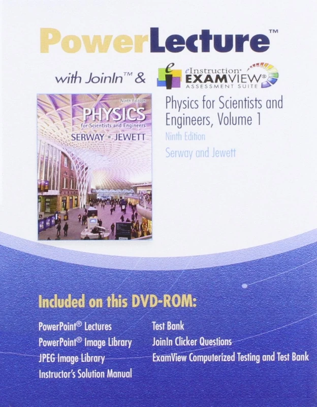 Physics for Scientists and Engineers (AP® Edition), 9th: PowerLecture DVD-ROM with ExamView Test Generator, Vol. 1