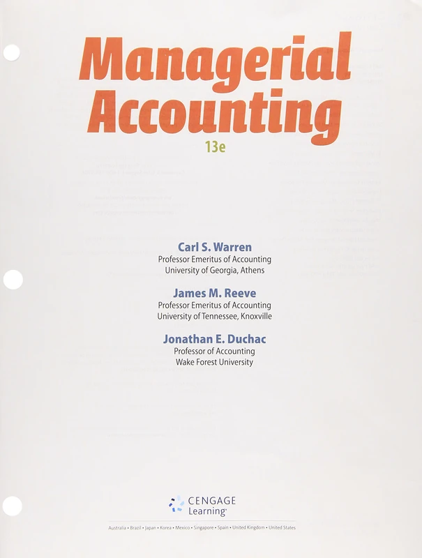 Managerial Accounting