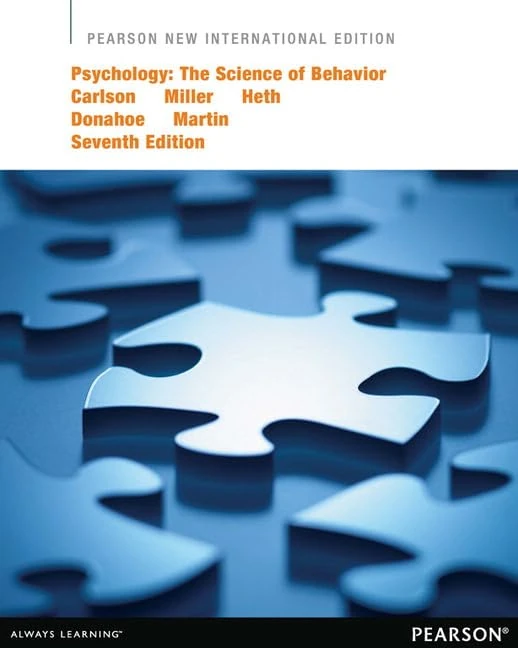 Psychology: The Science of Behavior: Pearson New International Edition
