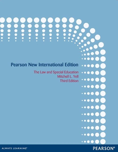 The Law and Special Education: Pearson New International Edition
