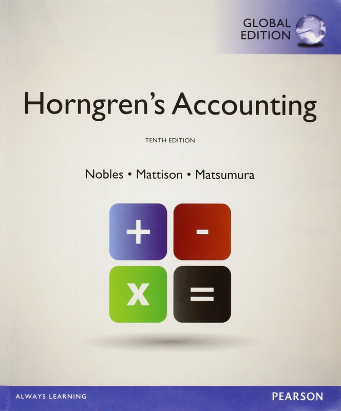 Horngren's Accounting with MyAccountingLab, Global Edition