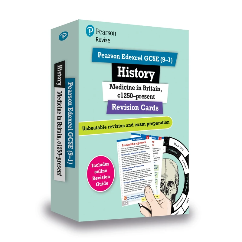 Pearson REVISE Edexcel GCSE History Medicine in Britain Revision Cards