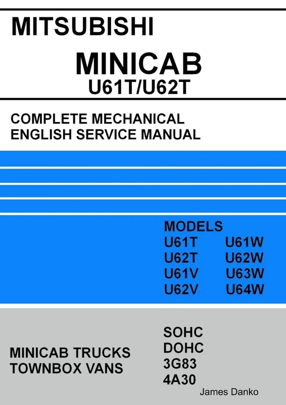 Mitsubishi MINICAB/TOWNBOX U61T/U62T Full Mechanical English Service Manual - Image 1